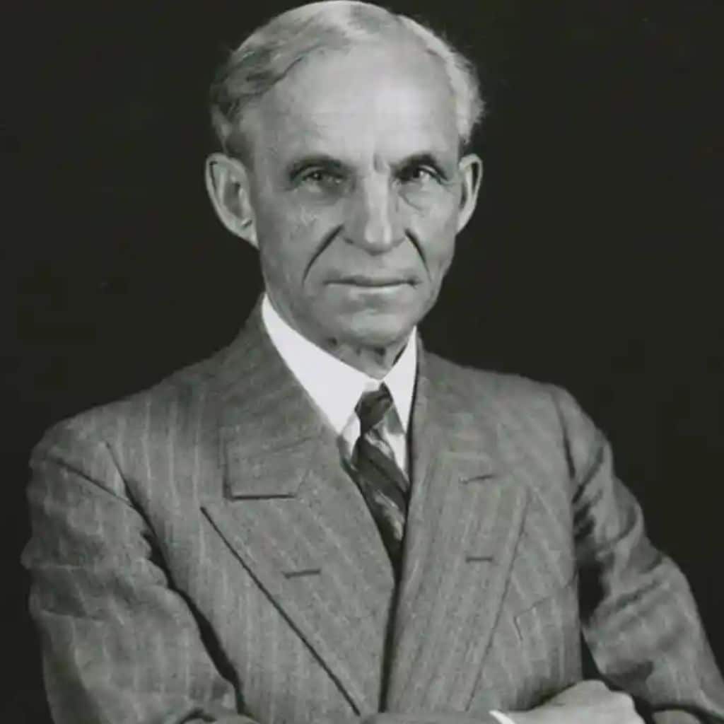 Henry Ford, el industrial americano cuyo modelo de producción en serie inspiró la sociedad del Mundo Feliz de Huxley